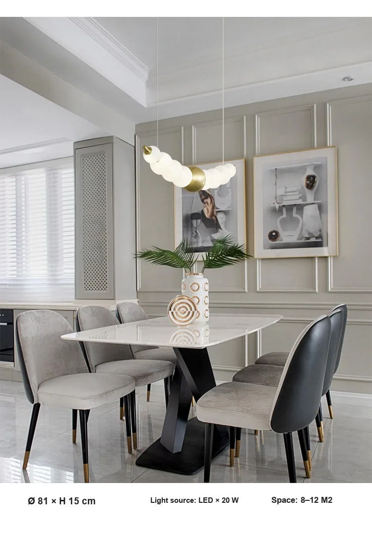 Nordic Chandelier — Dining Room — view 10
