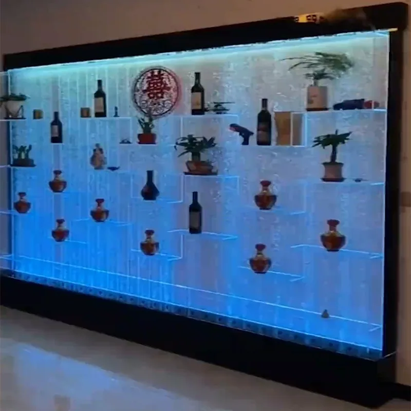 Acrylic Bubble Water Screen — UV-Printed Entrance Partition — view 6