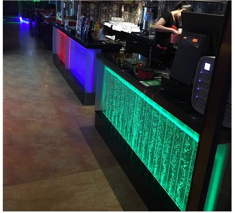 Large Illuminated Acrylic Water Screen — Custom Partition — view 11