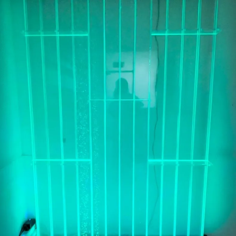 Large Illuminated Acrylic Water Screen — Custom Partition — view 5