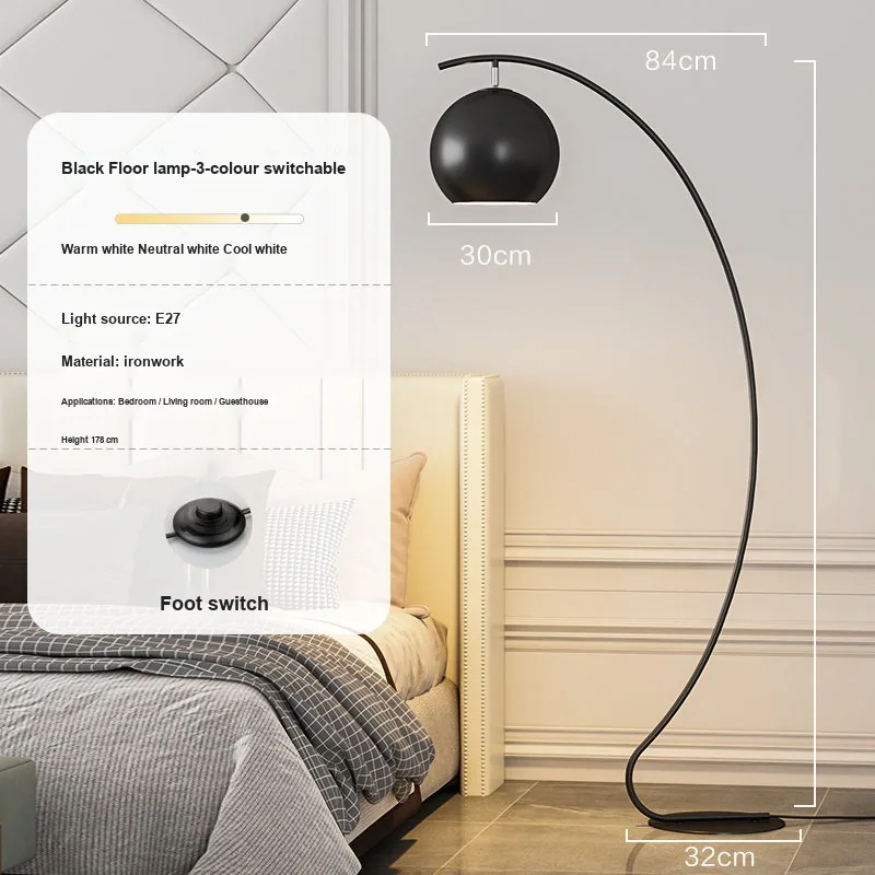 Nordic Floor Lamp — Living Room & Sofa (Model fxbrJM57) — view 7
