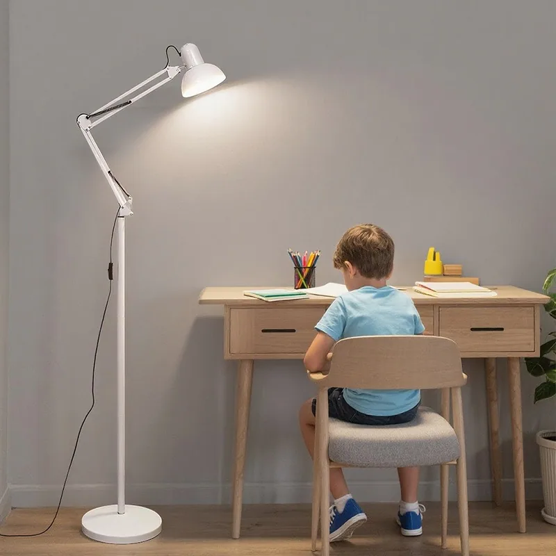 Nordic LED Remote-Controlled Floor Lamp — Living Room, Bedroom & Study — view 2