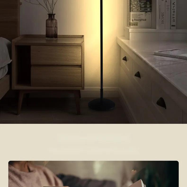 Nordic LED Remote-Controlled Floor Lamp — Living Room, Bedroom & Bedside (Model X2203) — view 10