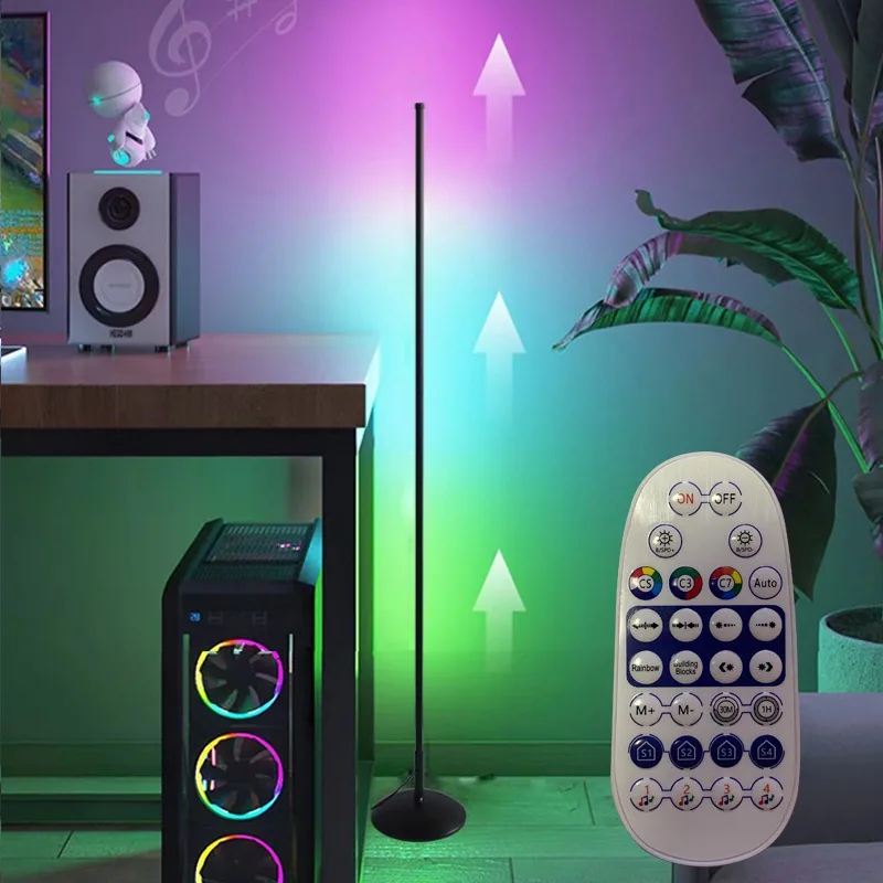 Nordic LED Remote-Controlled Floor Lamp — Living Room, Bedroom & Bedside (Model X2203) — view 7