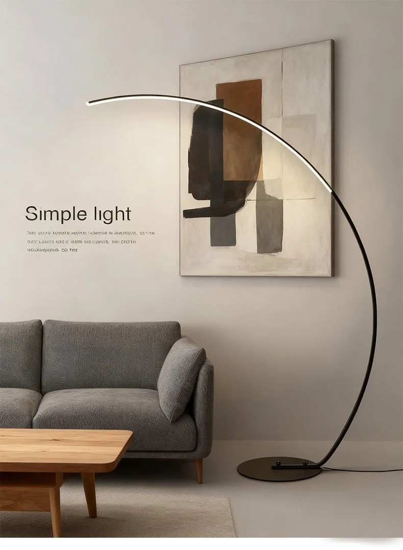 Modern Minimalist Floor Lamp — Living Room, Bedroom & Sofa — view 7