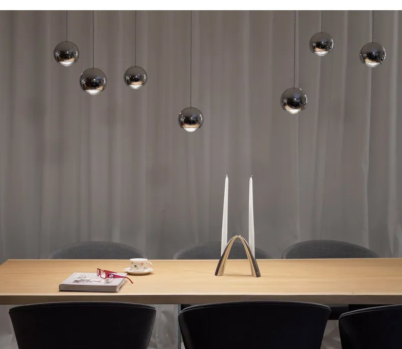 Nordic Round Chandelier — Stairwell, Showroom & Display Window — view 12
