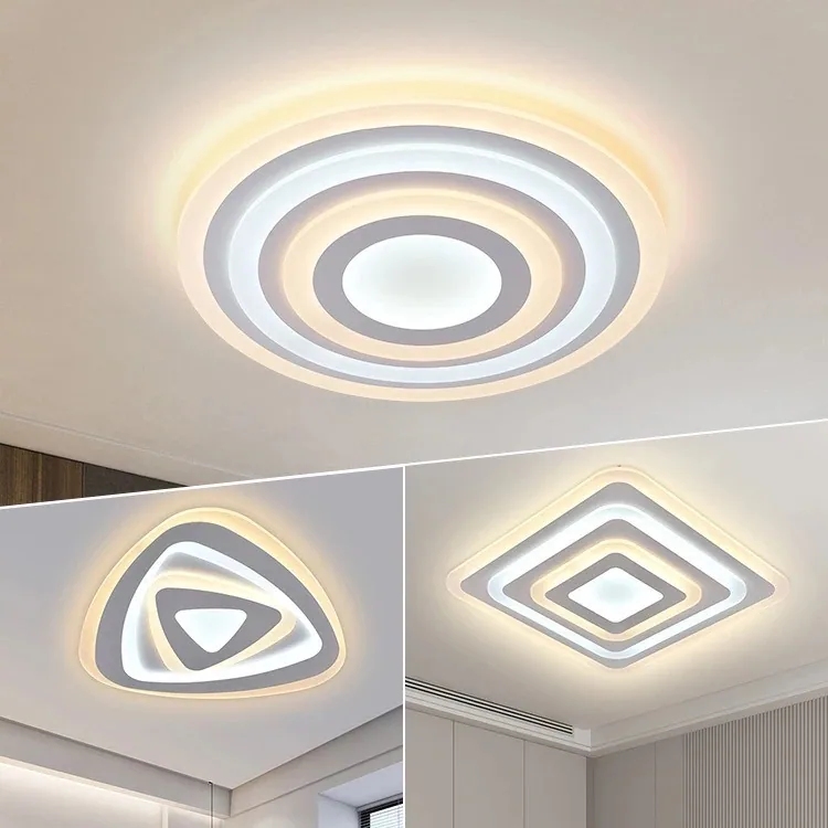 Modern Minimalist LED Acrylic Ceiling Light — Bedroom & Balcony — view 2