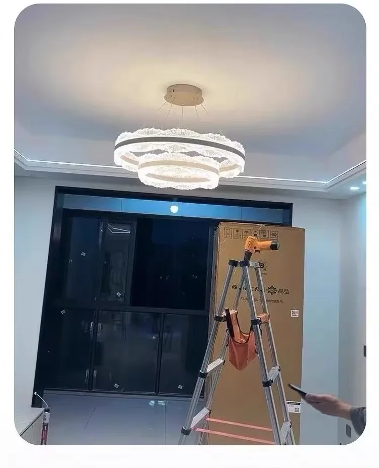 Modern Chandelier — Living Room, Dining Room & Lobby — view 9