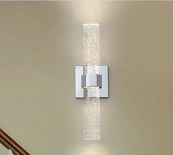 Minimalist Crystal Wall Lamp — Hotel Guest Room — view 7