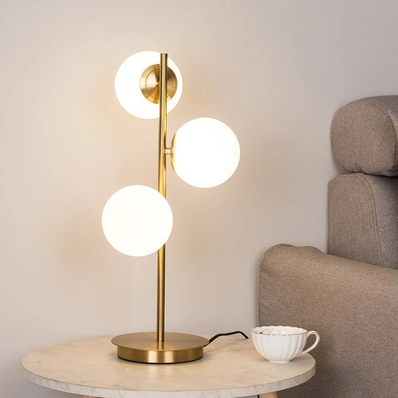 Nordic Glass Globe Floor Lamp — Living Room, Bedroom & Dining Room — view 1