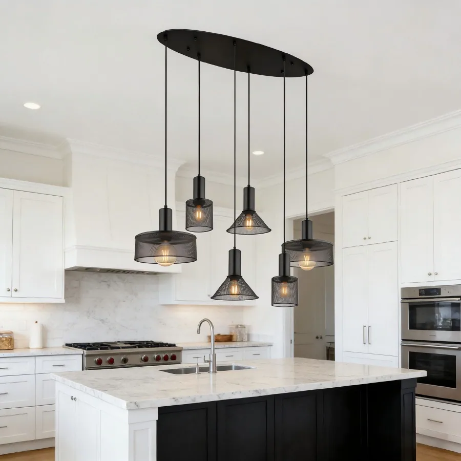 Modern Multi-Head Chandelier — Bedroom, Bedside & Dining Room — view 11