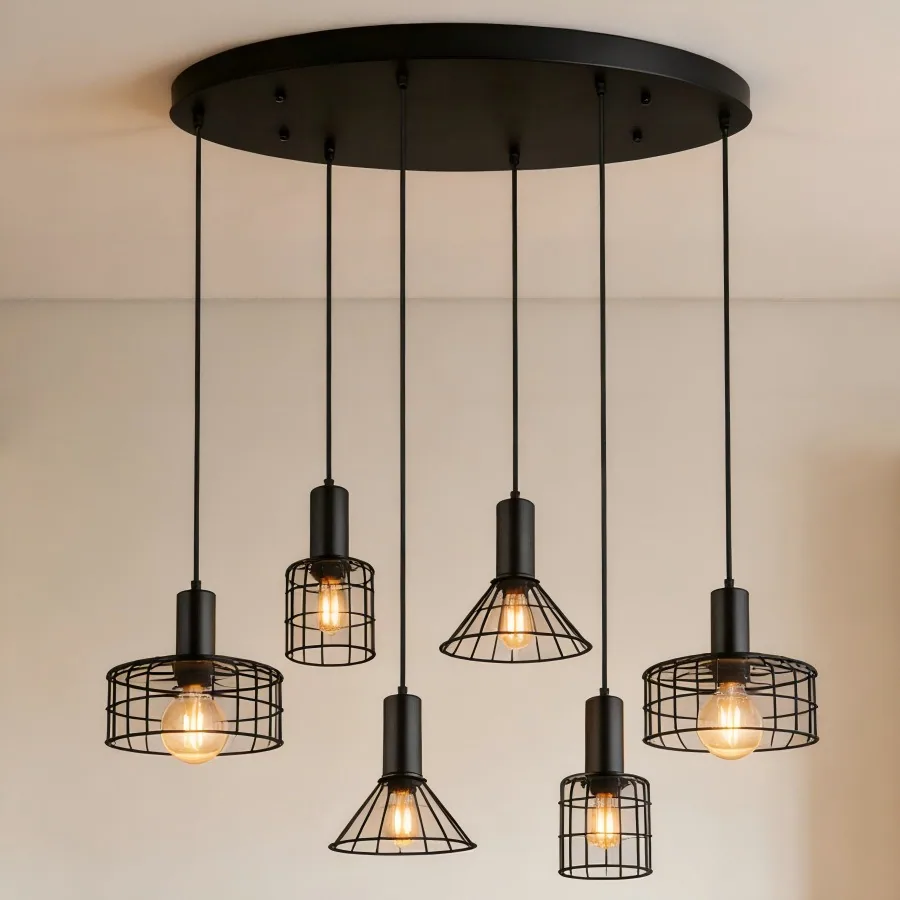 Modern Multi-Head Chandelier — Bedroom, Bedside & Dining Room — view 1