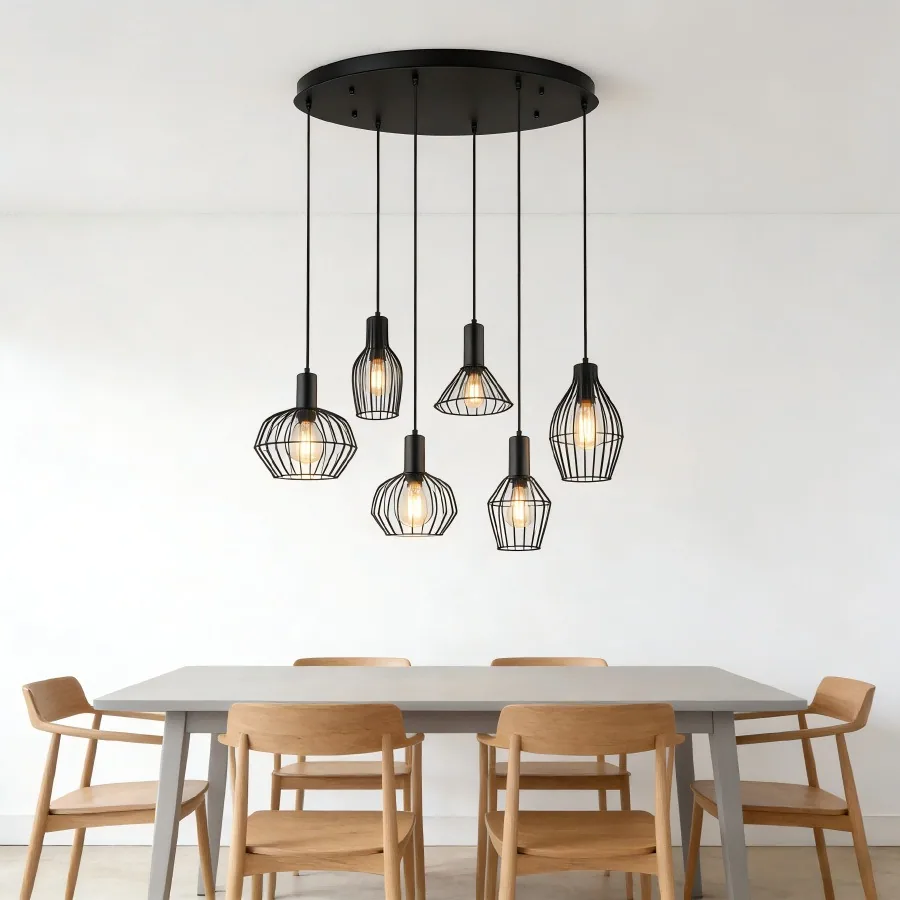 Modern Multi-Head Chandelier — Bedroom, Bedside & Dining Room — view 6
