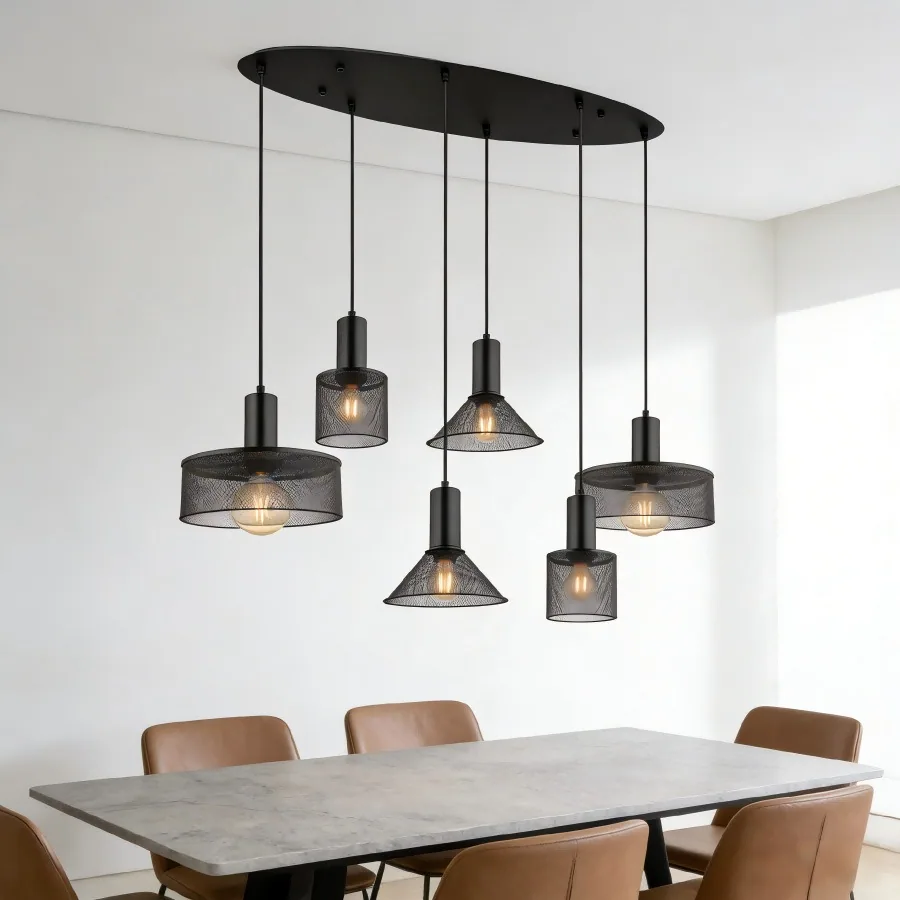 Modern Multi-Head Chandelier — Bedroom, Bedside & Dining Room — view 7