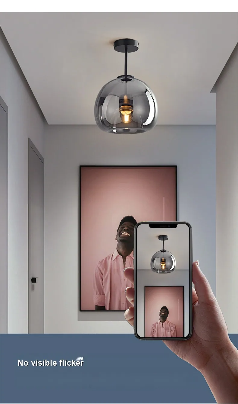 Light Luxury Solid Brass Ceiling Light — Bedroom, Walkway & Corridor — view 11