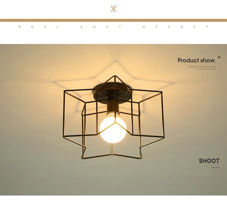 Modern Ironwork Ceiling Light — Walkway, Corridor & Entryway — view 17