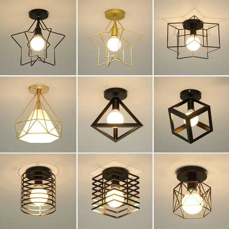 Modern Ironwork Ceiling Light — Walkway, Corridor & Entryway — view 1