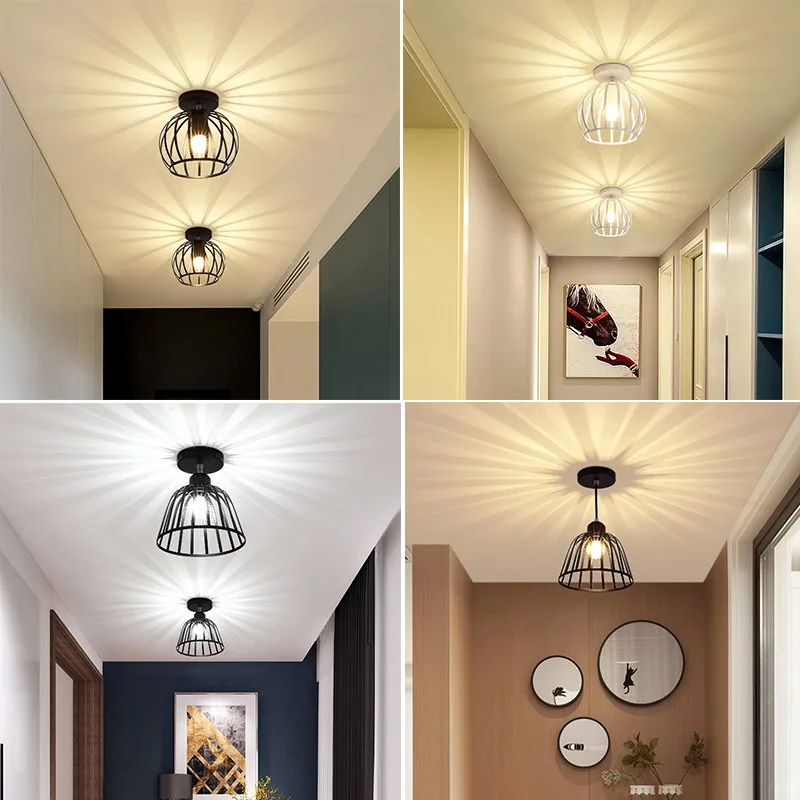 Nordic LED Ironwork Ceiling Light — Walkway, Corridor & Entryway — view 1