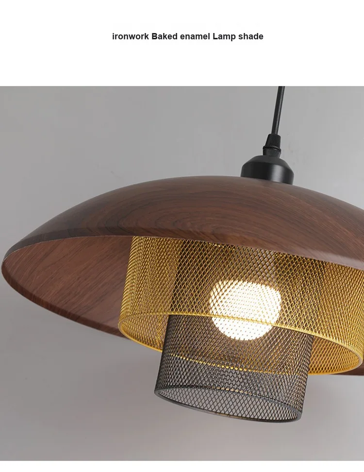 Chinese Walnut Cord-Hung Chandelier — Dining Room & Bar Counter — view 12