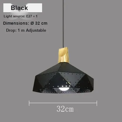 Industrial Single-Head Chandelier — Dining Room — view 7