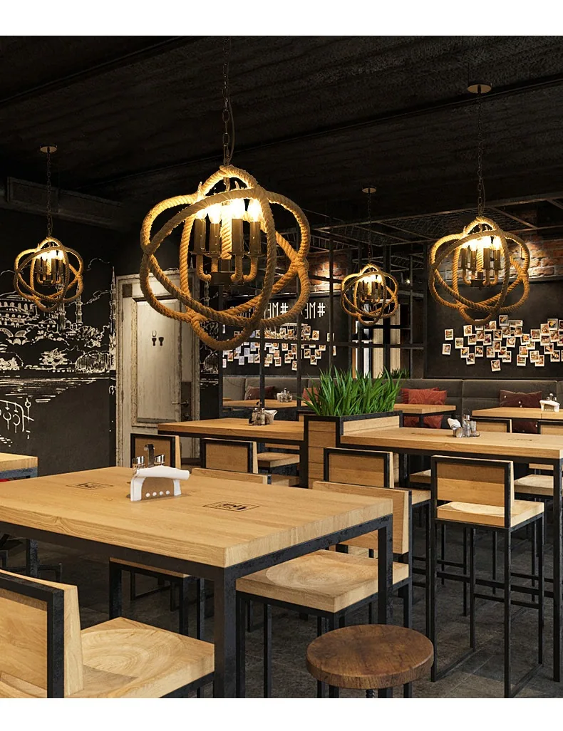 Industrial Chandelier — Boutique, Dining Room & Bar Counter — view 11