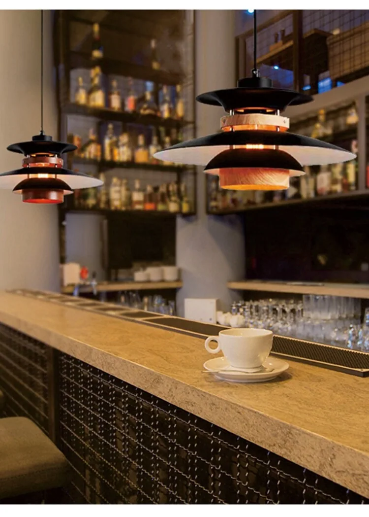 Minimalist Ironwork Chandelier — Dining Room & Bar Counter — view 17