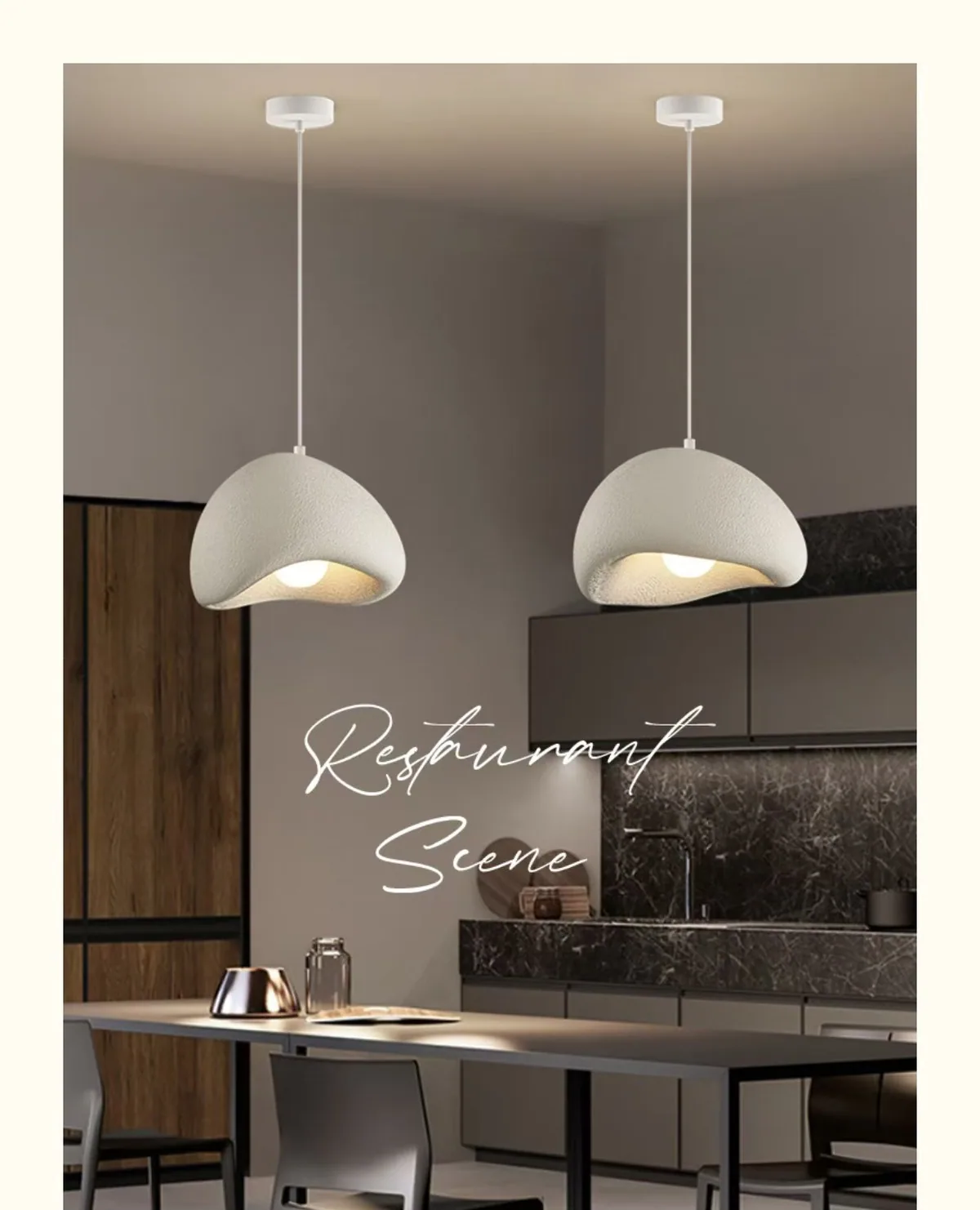 Wabi-Sabi Cloud Chandelier — Boutique, Dining Room & Bar Counter — view 12
