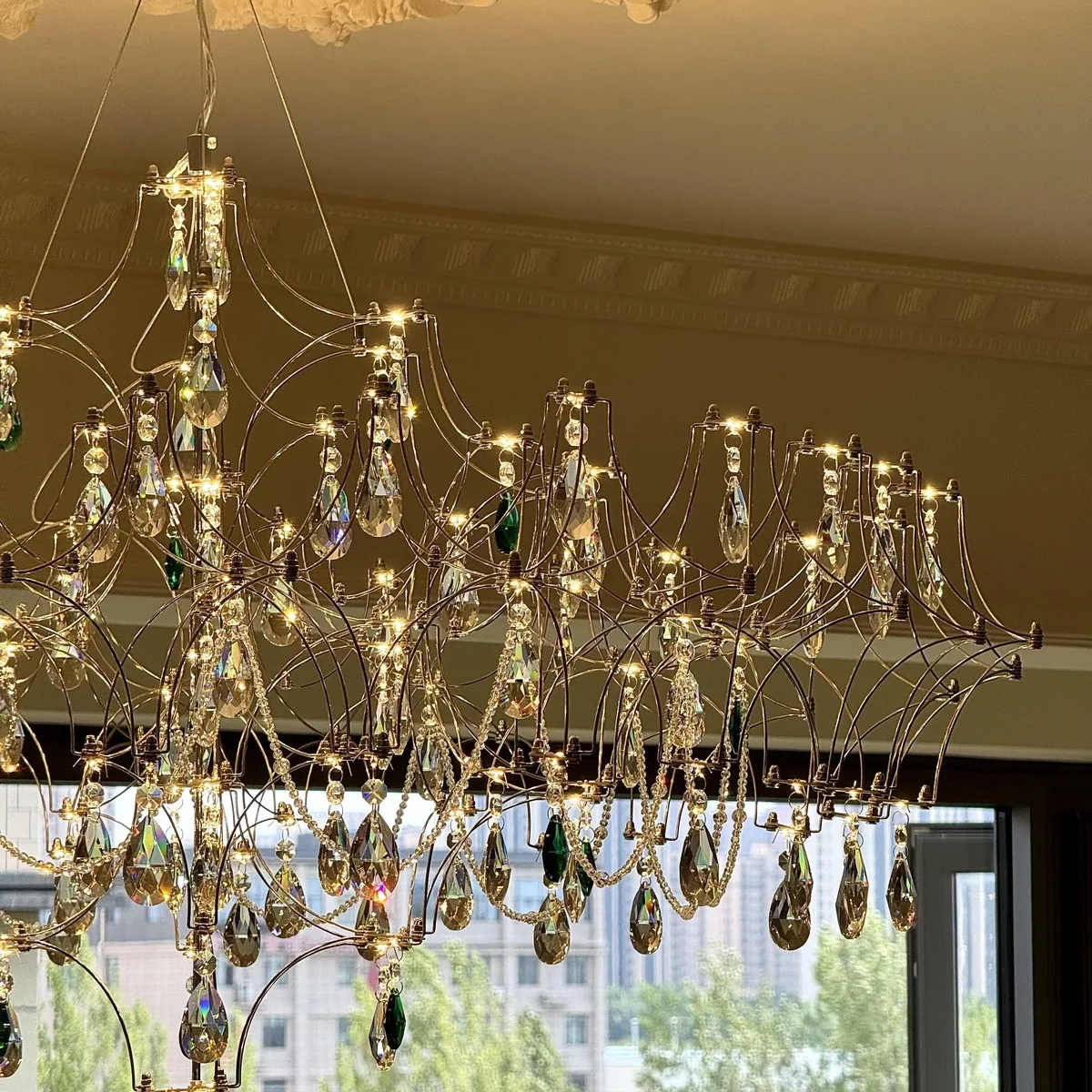 Light Luxury Crystal Chandelier — Living Room, Bedroom & Dining Room — view 4
