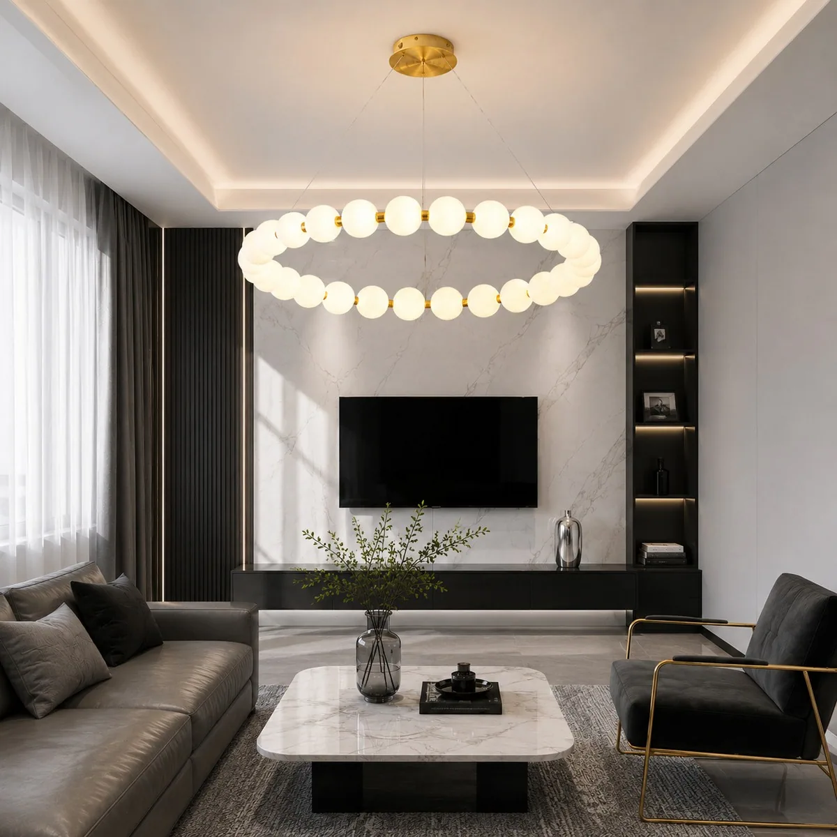 Nordic Chandelier — Living Room, Master Bedroom & Dining Room — view 2