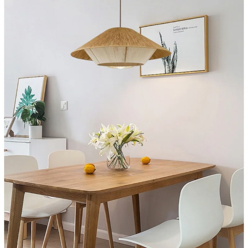 Minimalist Bamboo Chandelier — Living Room & Balcony — view 10