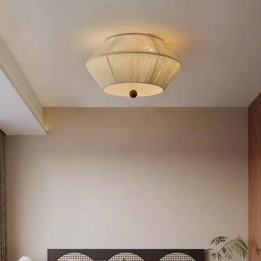Vintage Solid Wood Ceiling Light — Living Room, Bedroom & Dining Room — view 1