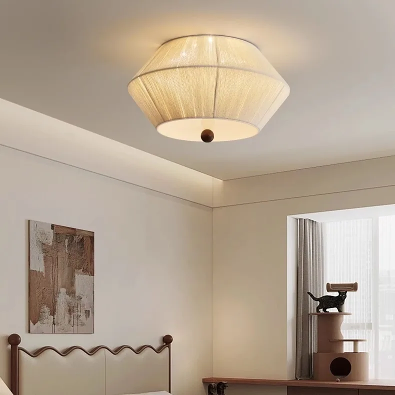 Vintage Solid Wood Ceiling Light — Living Room, Bedroom & Dining Room — view 4