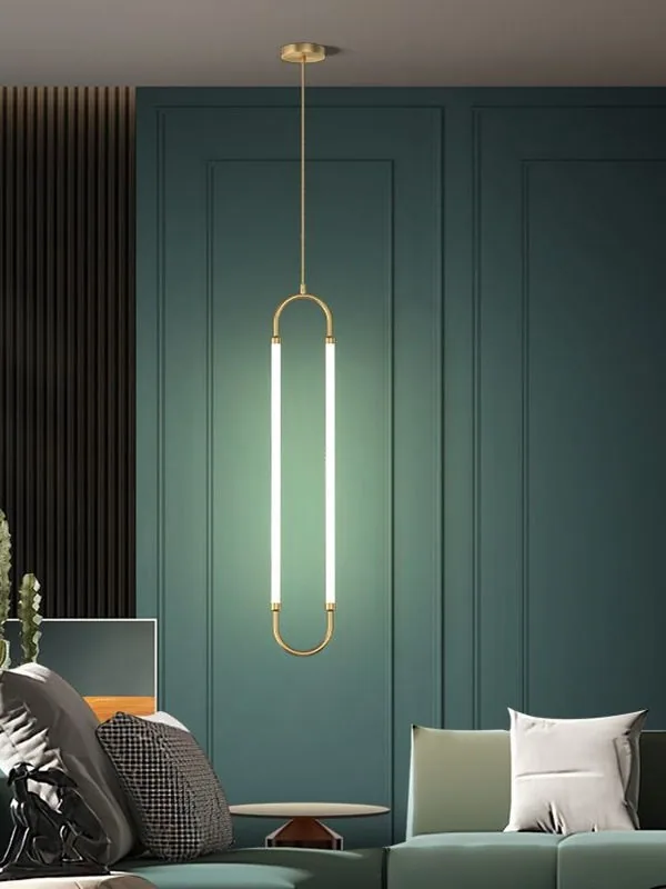 Modern Cord-Hung Chandelier — Living Room, Bedroom & Bedside — view 3