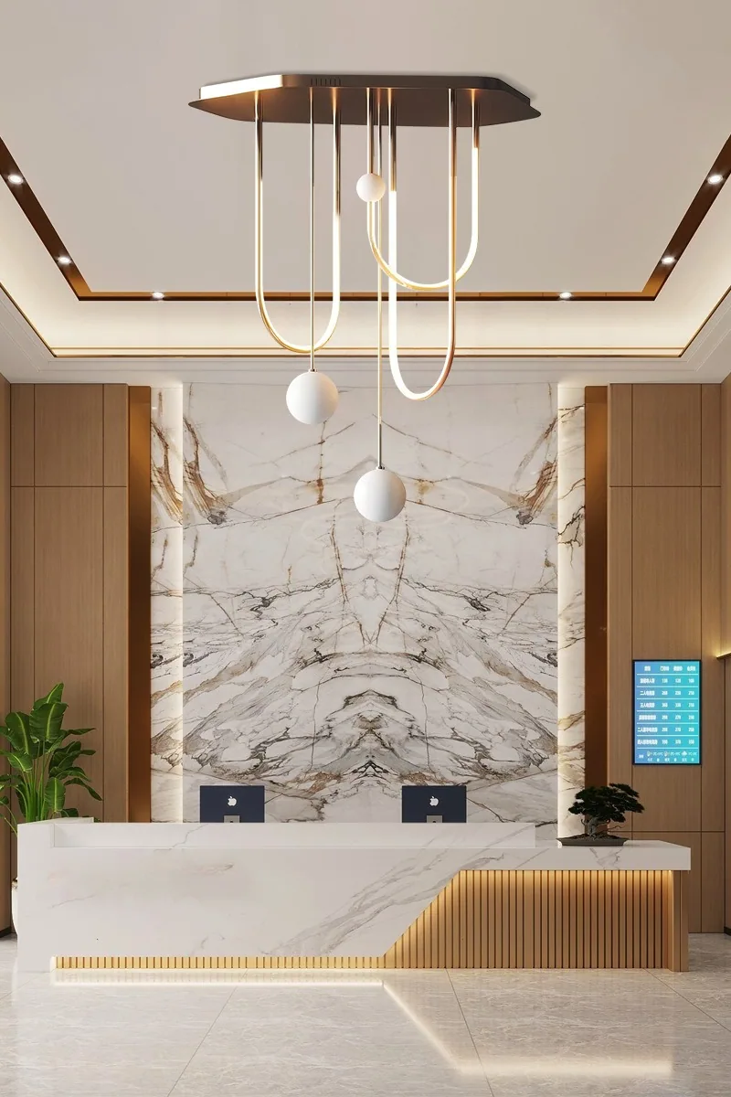 Nordic U-Shaped Ceiling Light — Stairwell, Showroom & Living Room — view 9