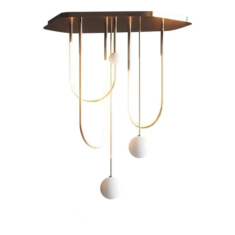 Nordic U-Shaped Ceiling Light — Stairwell, Showroom & Living Room — view 6