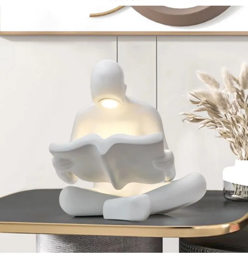 Reading Figure Floor Lamp — Minimal Modern Art Series — view 10