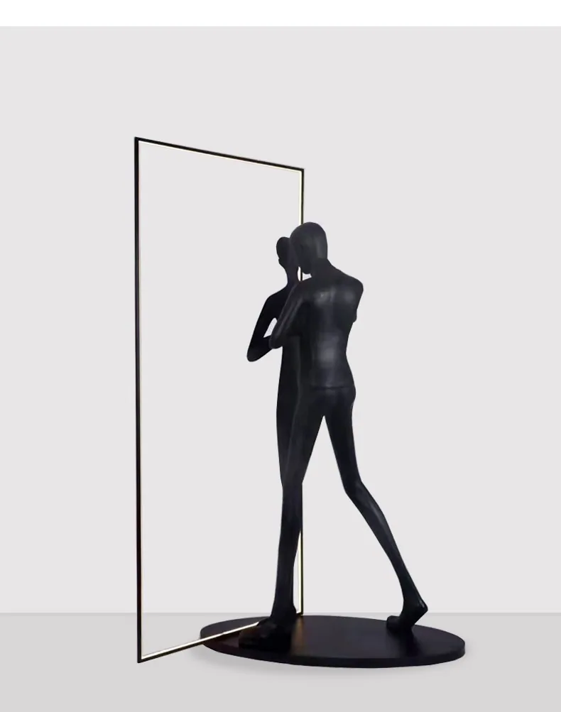 Contemporary Figure Sculpture Floor Lamp — Show Flat & Lobby — view 13