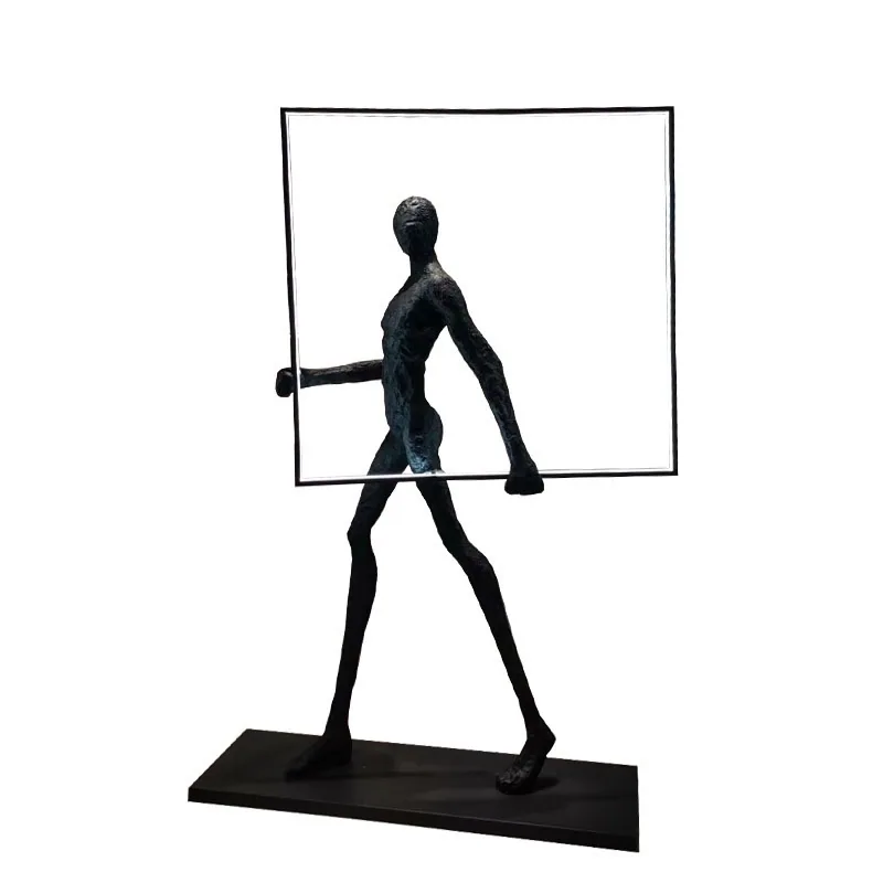 Contemporary Figure Sculpture Floor Lamp — Show Flat & Lobby — view 6