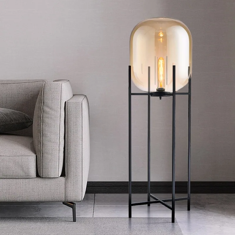Modern Minimalist Glass Floor Lamp — Hotel & Showroom — view 7