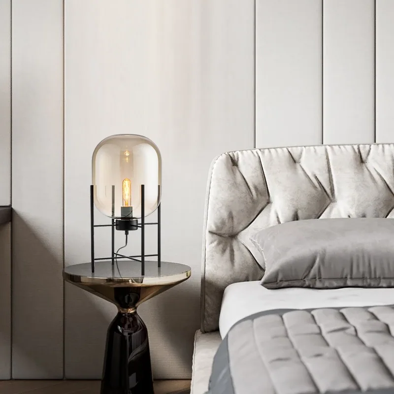 Modern Minimalist Glass Floor Lamp — Hotel & Showroom — view 9