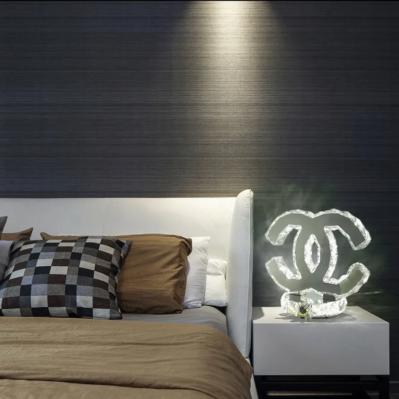 Minimalist Crystal Table Lamp — Study — view 1