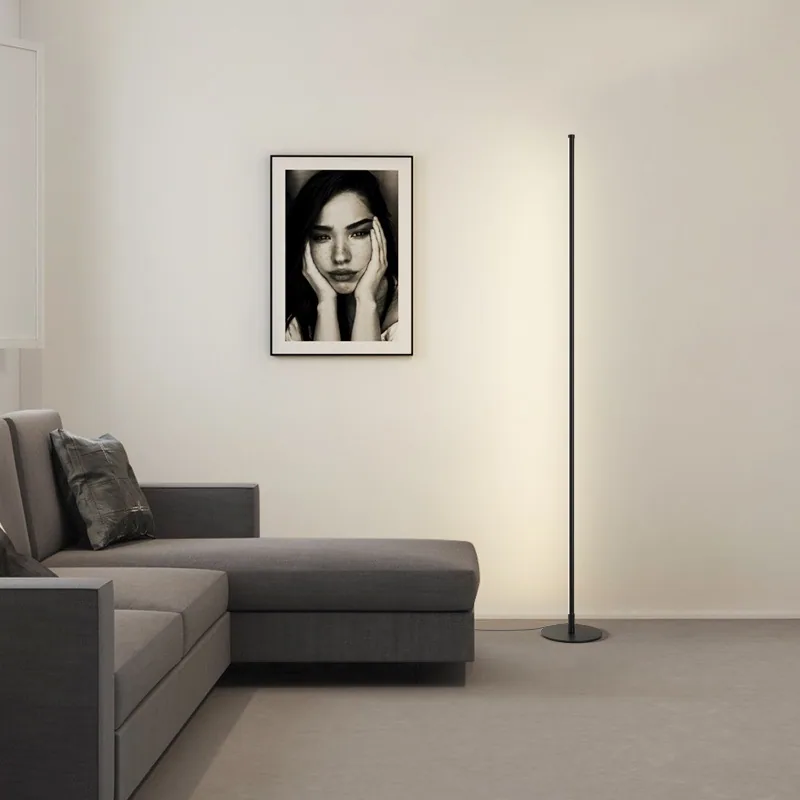 Modern Minimalist LED Floor Lamp — Hotel, Living Room & Bedroom — view 2