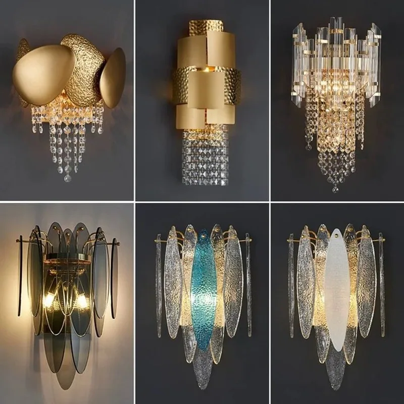 Nordic Crystal Wall Lamp — Stairwell, Living Room & Bedroom — view 2