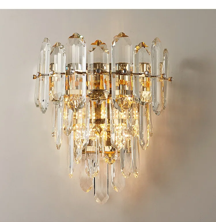 Modern Crystal Wall Lamp — Living Room, Bedroom & Bedside — view 10