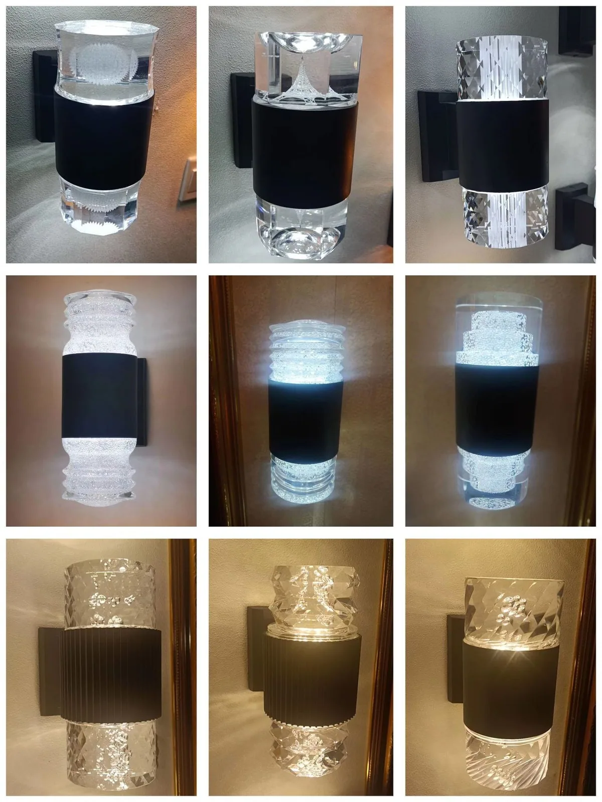 Crystal Acrylic Landscape Outdoor Wall Light — Corridor & Courtyard — view 1