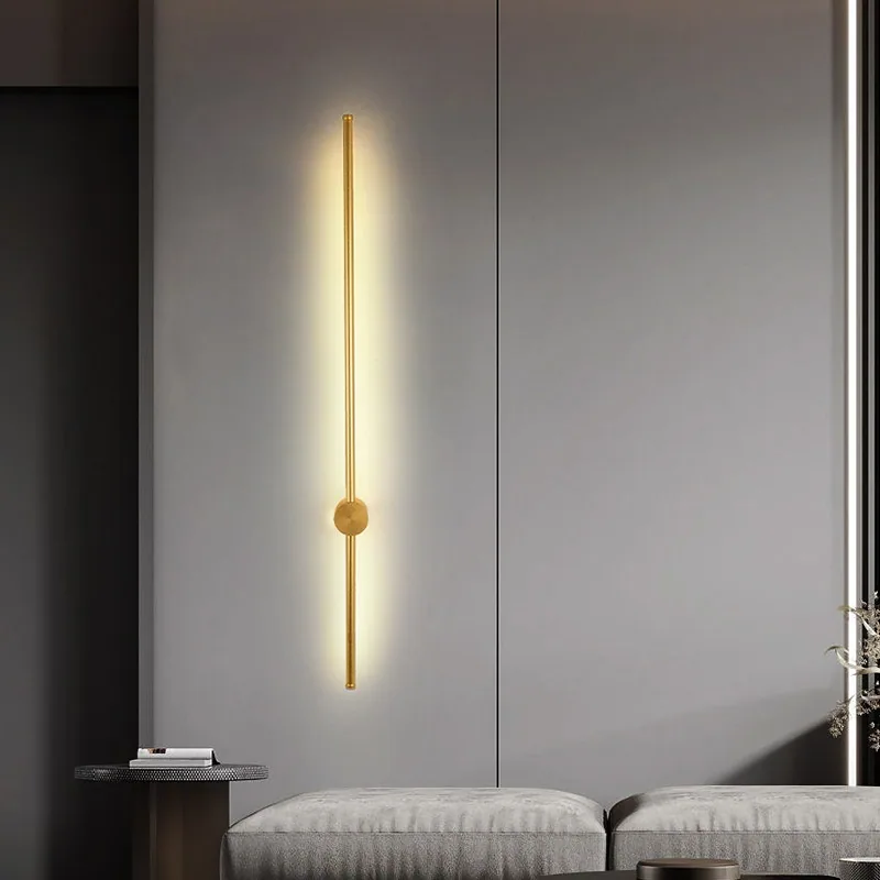 Minimalist Aluminium Linear Wall Lamp — Bedroom, Bedside & Corridor — view 4