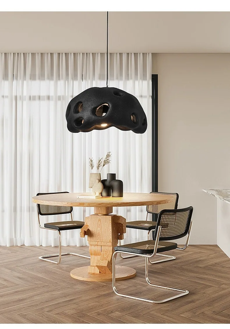 Wabi-Sabi Resin Chandelier — Living Room & Dining Room — view 8