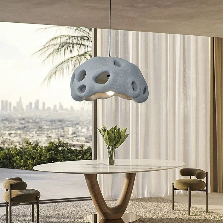 Wabi-Sabi Resin Chandelier — Living Room & Dining Room — view 4