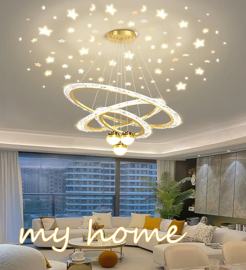 Modern Minimalist Chandelier — Living Room, Bedroom & Dining Room — view 6