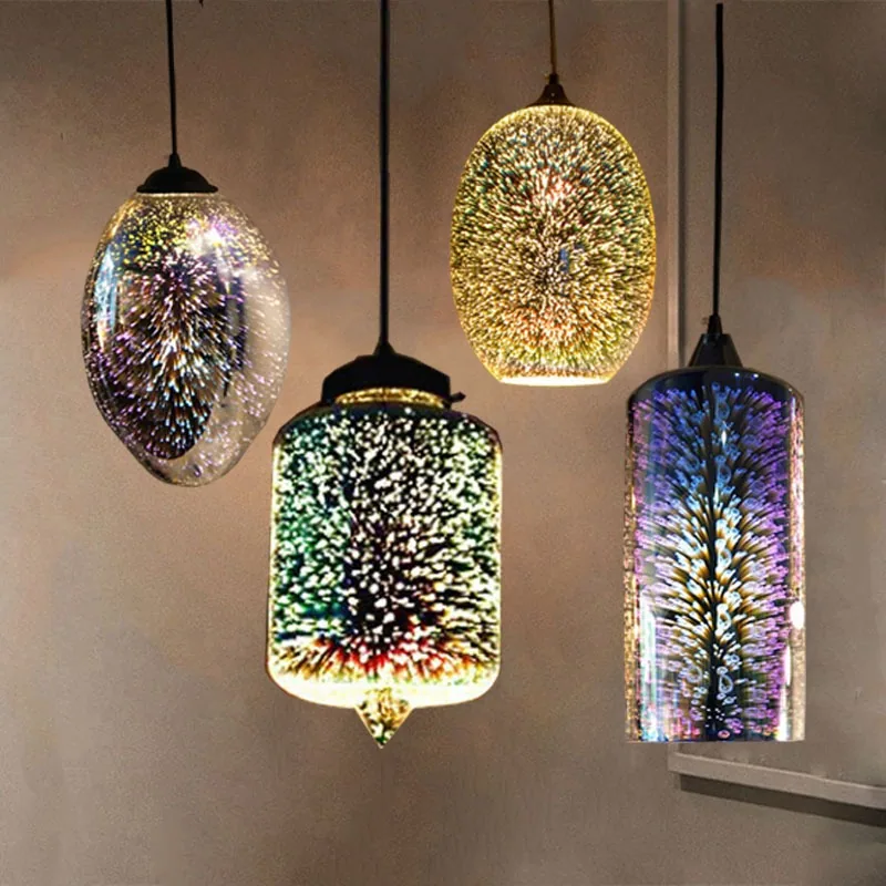Nordic Glass Chandelier — Dining Room & Café — view 1